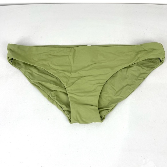 NEW Seafolly Hipster Bikini Bottom Low Rise Women's Size 10 Moss Green - Picture 1 of 7